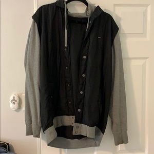 RVCA Puffer Jacket with Hood, Size L